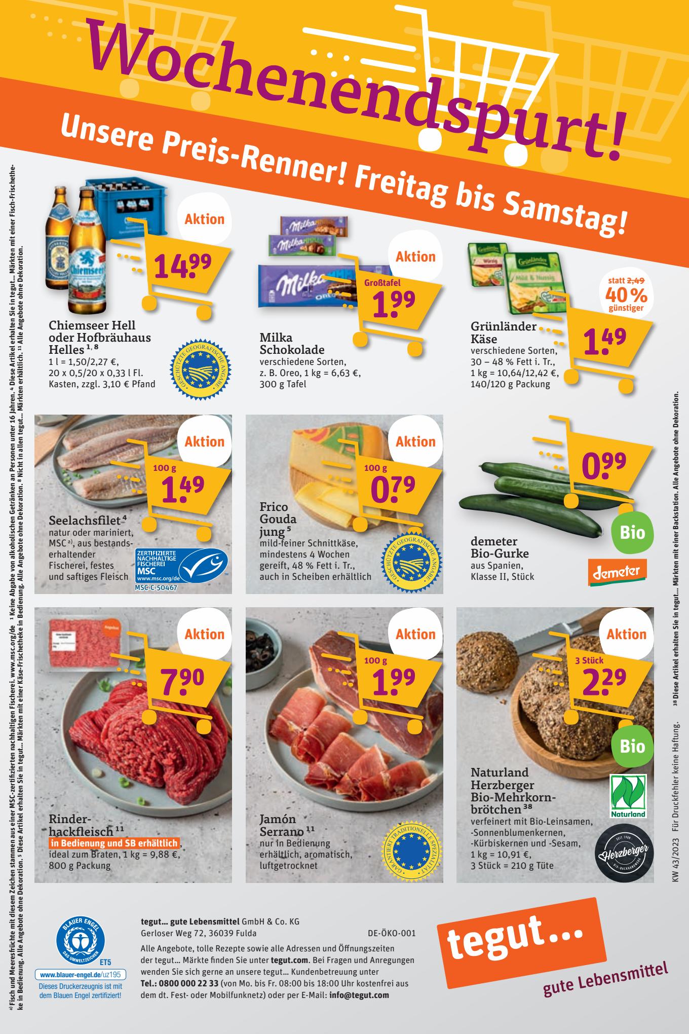 tegut Prospekt 22 – 25 October 2023 Seite 22