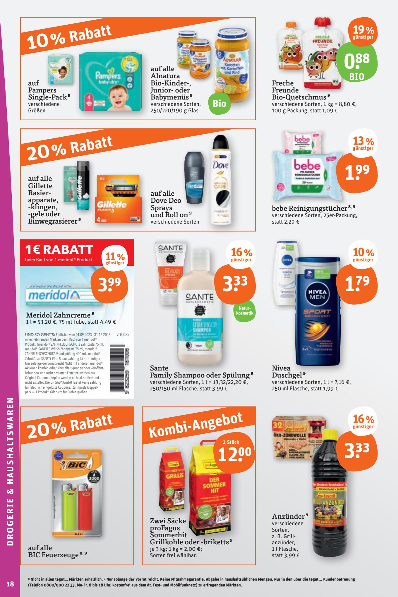 tegut Prospekt 28 – 31 August 2023 Seite 20