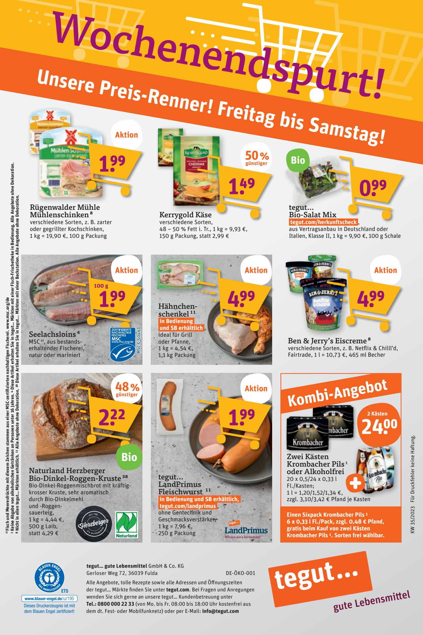 tegut Prospekt 28 – 31 August 2023 Seite 22