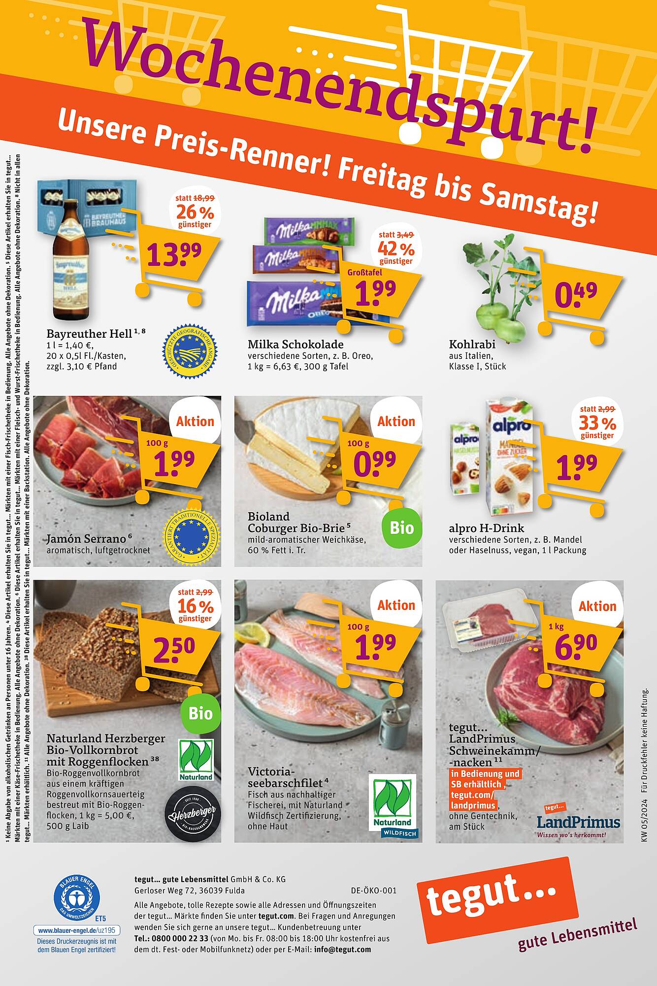 tegut Prospekt 29 Jan – 3 Feb 2024 Seite 22