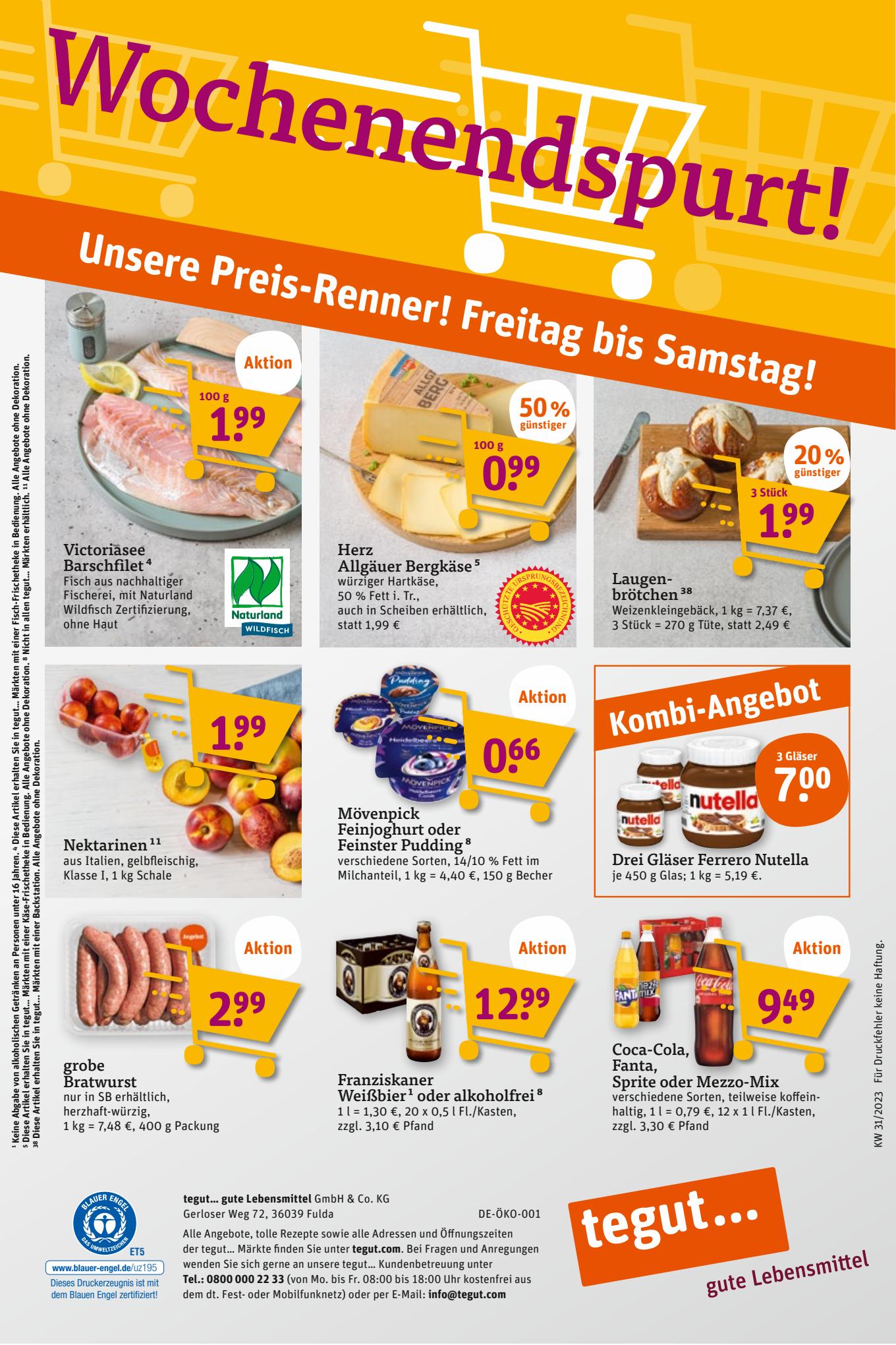 tegut Prospekt 31 Juli – 3 August 2023 Seite 22