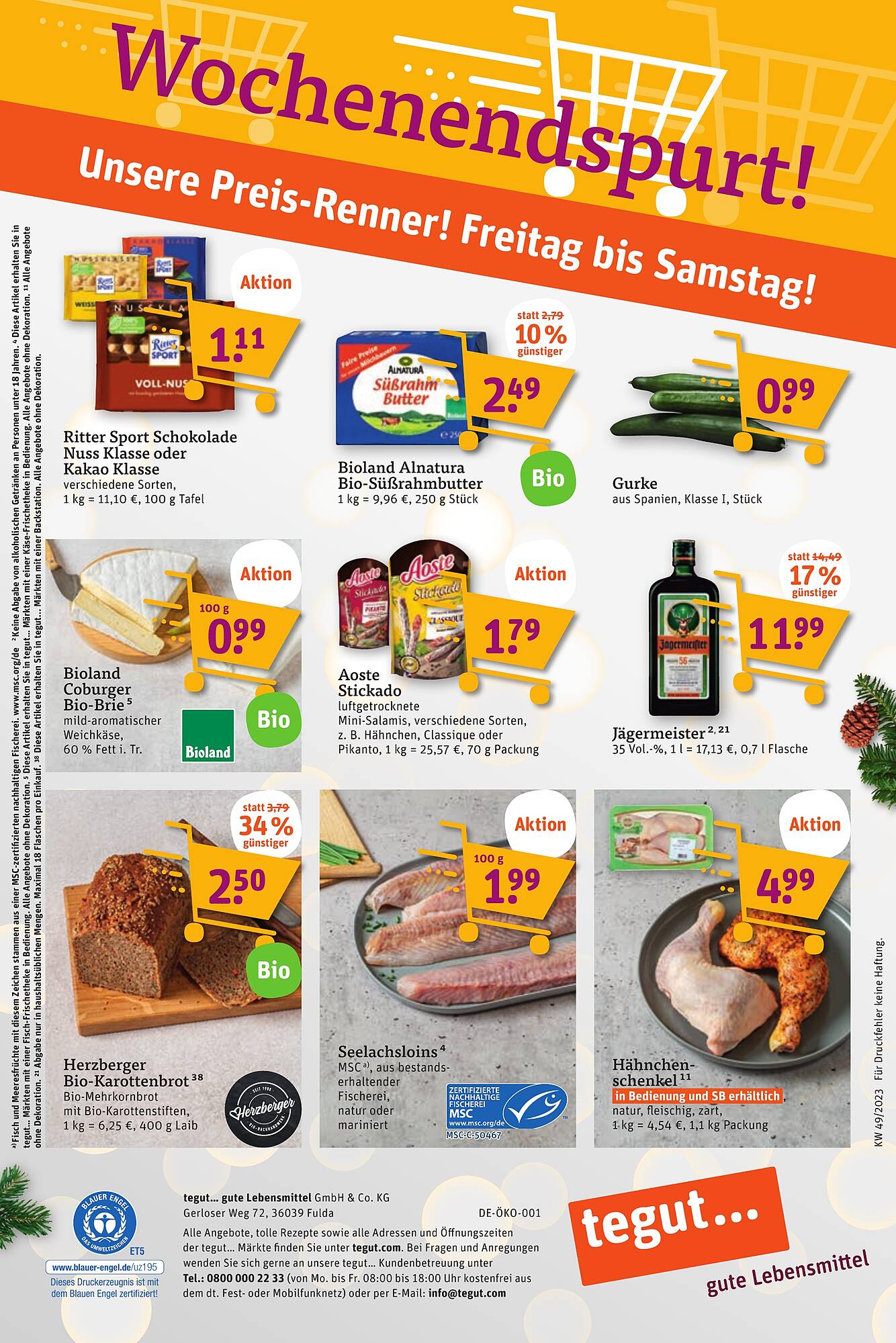 tegut Prospekt 4 – 9 Dezember 2023 Seite 26