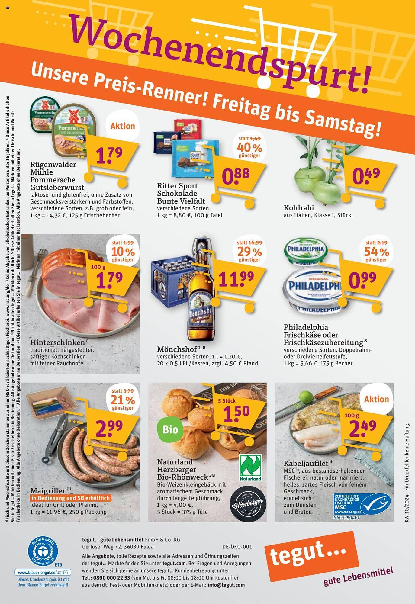 tegut Prospekt 4 – 9 Marsch 2024 Seite 22