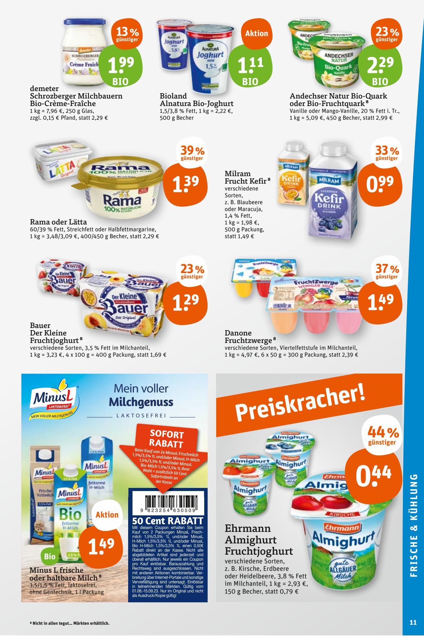 tegut Prospekt 7 – 10 August 2023 Seite 11